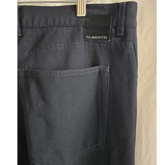 Alberto Pants Men's 38 x 31 Dress Pants Black Poland Comfort fit - Picture 6 of 8